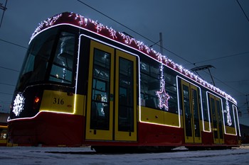 vánoční tramvaj 2025