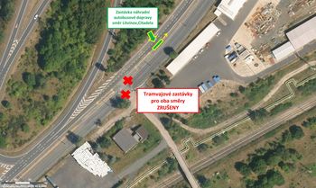 Zastávka náhradní autobusové dopravy LITVÍNOV, BÁŇSKÉ STAVBY